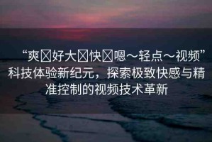“爽?好大?快?嗯～輕點(diǎn)～視頻”科技體驗(yàn)新紀(jì)元，探索極致快感與精準(zhǔn)控制的視頻技術(shù)革新