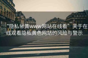 “隱私秘黃www網(wǎng)站在線看”關(guān)于在線觀看隱私黃色網(wǎng)站的風(fēng)險與警示