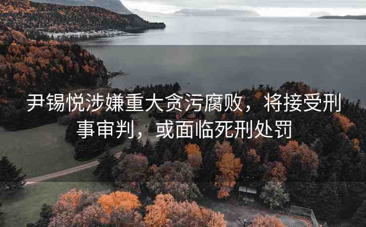 尹錫悅涉嫌重大貪污腐敗，將接受刑事審判，或面臨死刑處罰