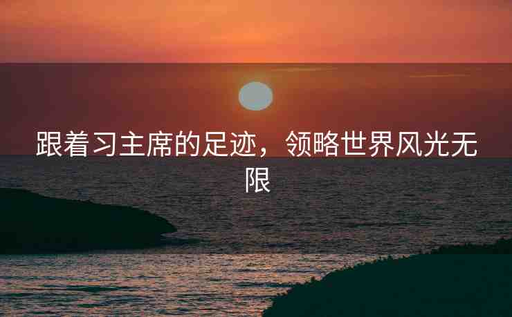 跟著習主席的足跡，領(lǐng)略世界風光無限