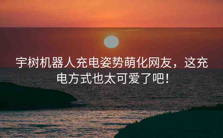 宇樹機器人充電姿勢萌化網(wǎng)友，這充電方式也太可愛了吧！