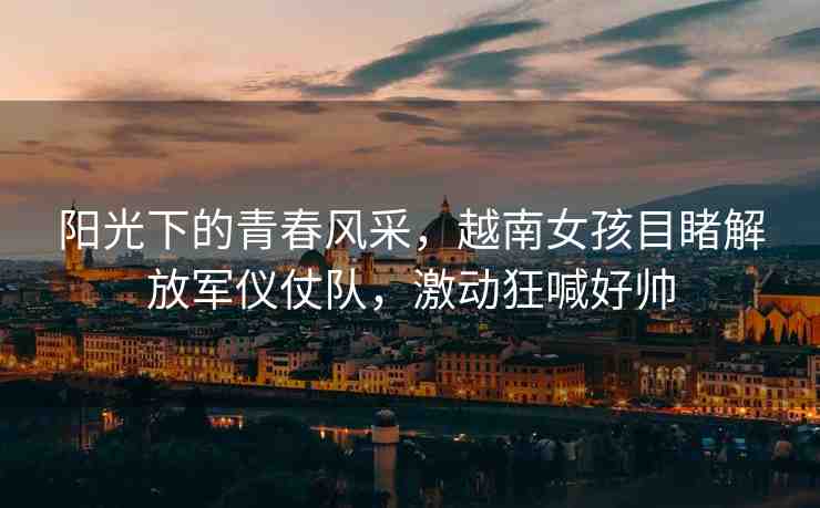 陽光下的青春風(fēng)采，越南女孩目睹解放軍儀仗隊，激動狂喊好帥