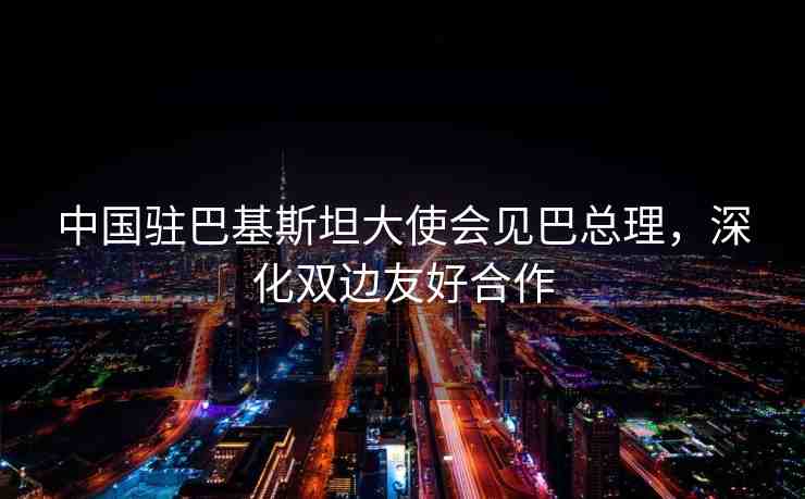 中國(guó)駐巴基斯坦大使會(huì)見巴總理，深化雙邊友好合作