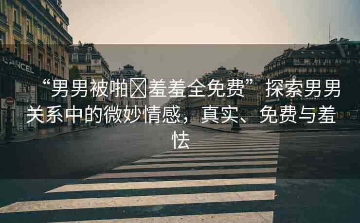 “男男被啪?羞羞全免費(fèi)”探索男男關(guān)系中的微妙情感，真實(shí)、免費(fèi)與羞怯