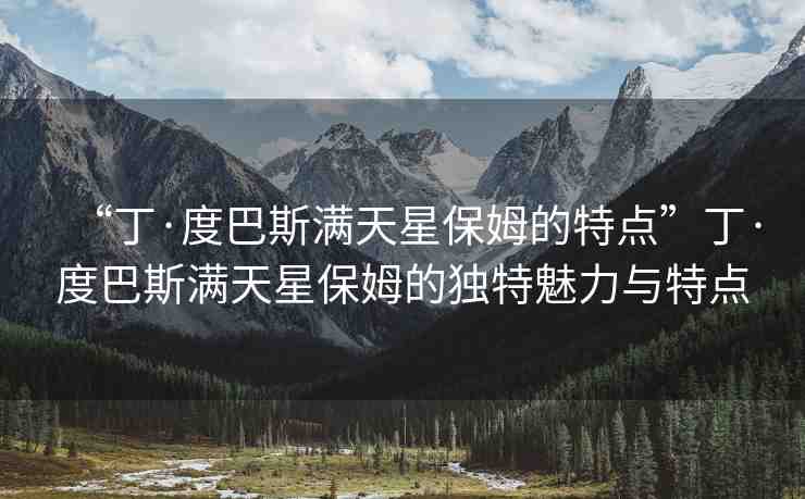 “丁·度巴斯?jié)M天星保姆的特點(diǎn)”丁·度巴斯?jié)M天星保姆的獨(dú)特魅力與特點(diǎn)