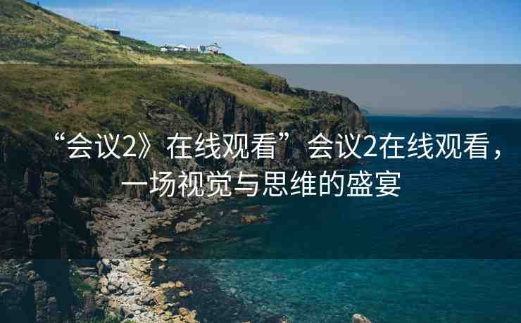 “會(huì)議2》在線觀看”會(huì)議2在線觀看，一場(chǎng)視覺與思維的盛宴