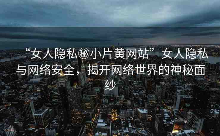 “女人隱私秘小片黃網(wǎng)站”女人隱私與網(wǎng)絡(luò)安全，揭開(kāi)網(wǎng)絡(luò)世界的神秘面紗