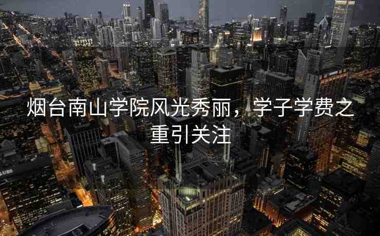 煙臺南山學院風光秀麗，學子學費之重引關注