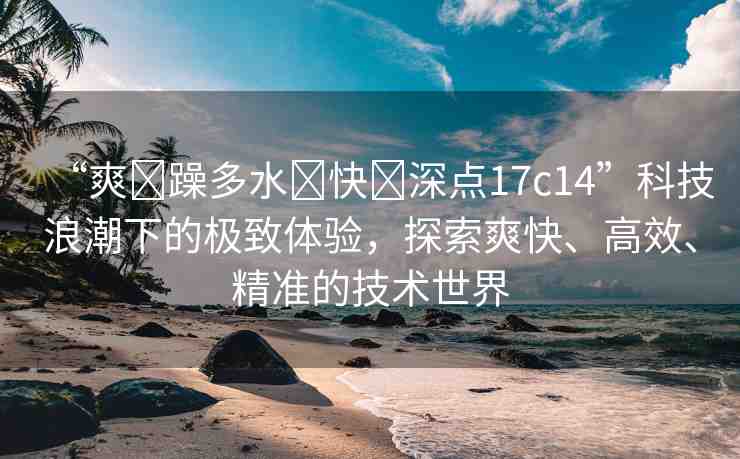 “爽?躁多水?快?深點(diǎn)17c14”科技浪潮下的極致體驗(yàn)，探索爽快、高效、精準(zhǔn)的技術(shù)世界