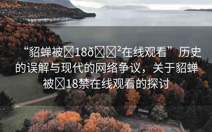 “貂蟬被?18??在線觀看”歷史的誤解與現(xiàn)代的網(wǎng)絡(luò)爭議，關(guān)于貂蟬被?18禁在線觀看的探討