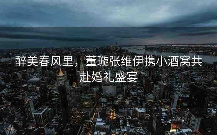 醉美春風里，董璇張維伊攜小酒窩共赴婚禮盛宴