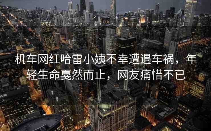 機車網(wǎng)紅哈雷小姨不幸遭遇車禍，年輕生命戛然而止，網(wǎng)友痛惜不已