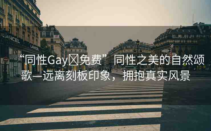 “同性Gay?免費(fèi)”同性之美的自然頌歌—遠(yuǎn)離刻板印象，擁抱真實(shí)風(fēng)景