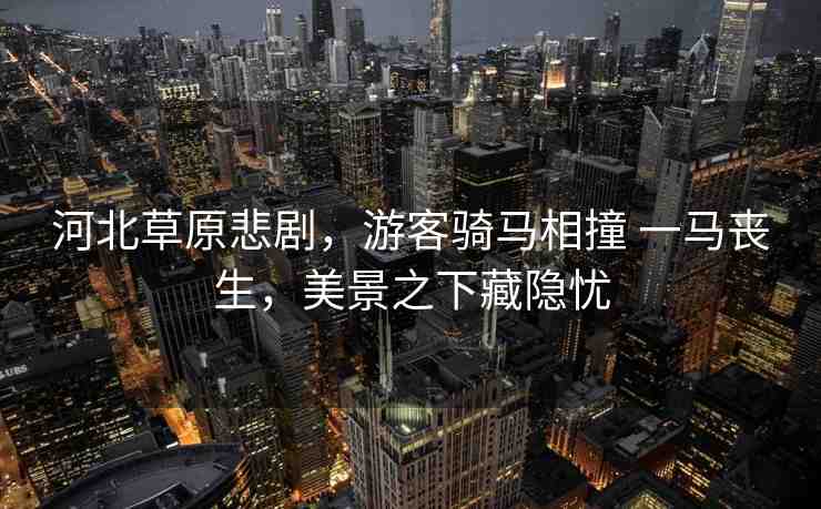 河北草原悲劇，游客騎馬相撞 一馬喪生，美景之下藏隱憂